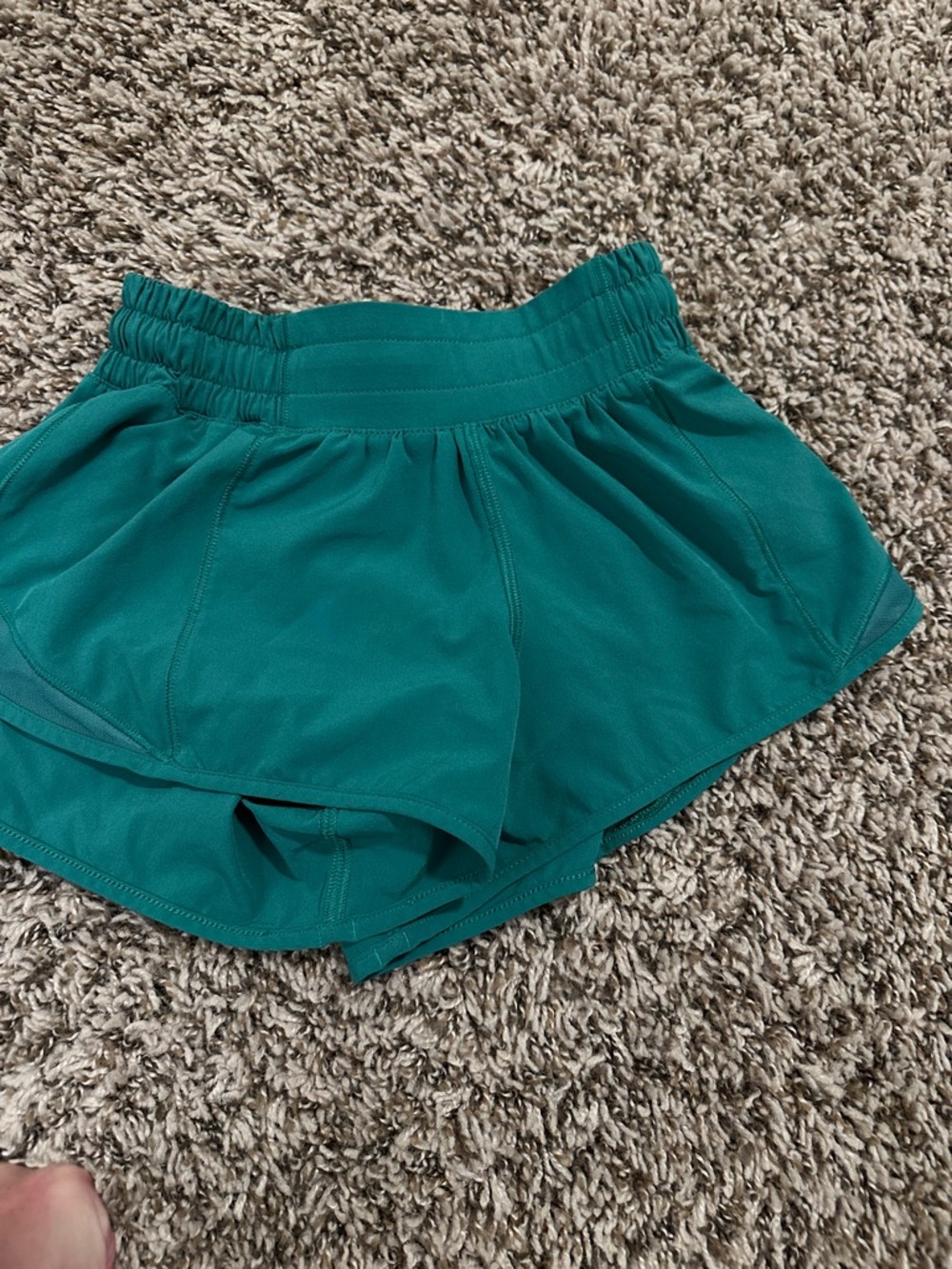 lululemon athletica Teal Women's Layered Running Shorts